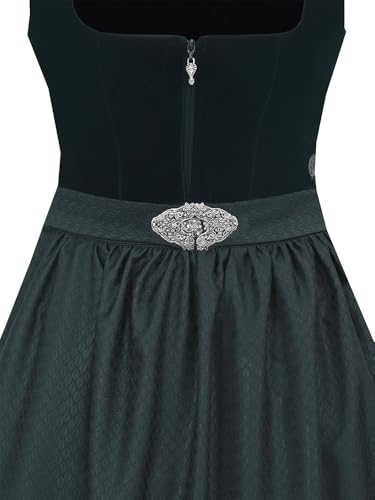 MarJo Glorious Collection Samtdirndl Grafling | Damen mit Schließe und Reißverschluss | 65cm Länge