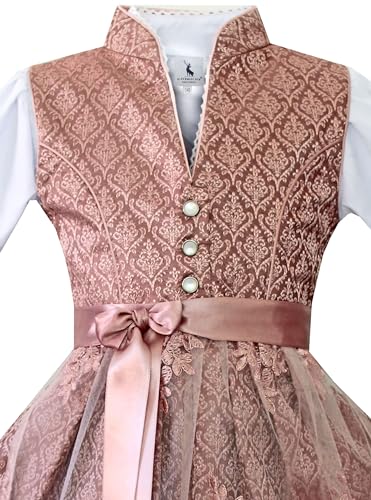 ALM-K967 Alpenmärchen Kinderdirndl - exklusiv mit Schürze und Bluse für kleine Prinzessinnen