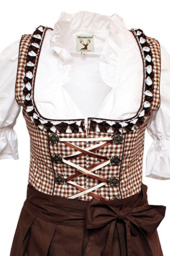  Alpenmärchen Dirndl-Set Trachtenkleid Gr. 32-46 Women's German Folklore Outfit
| Alpenmärchen 3tlg. Dirndl-Set Bluse un